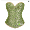 Gothic Overbust Corset Tops Lace-up Jacquard Vintage Women Bustier Shapewear Slimming Waist Shaping Corset QF810