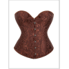 Gothic Overbust Corset Tops Lace-up Jacquard Vintage Women Bustier Shapewear Slimming Waist Shaping Corset QF810