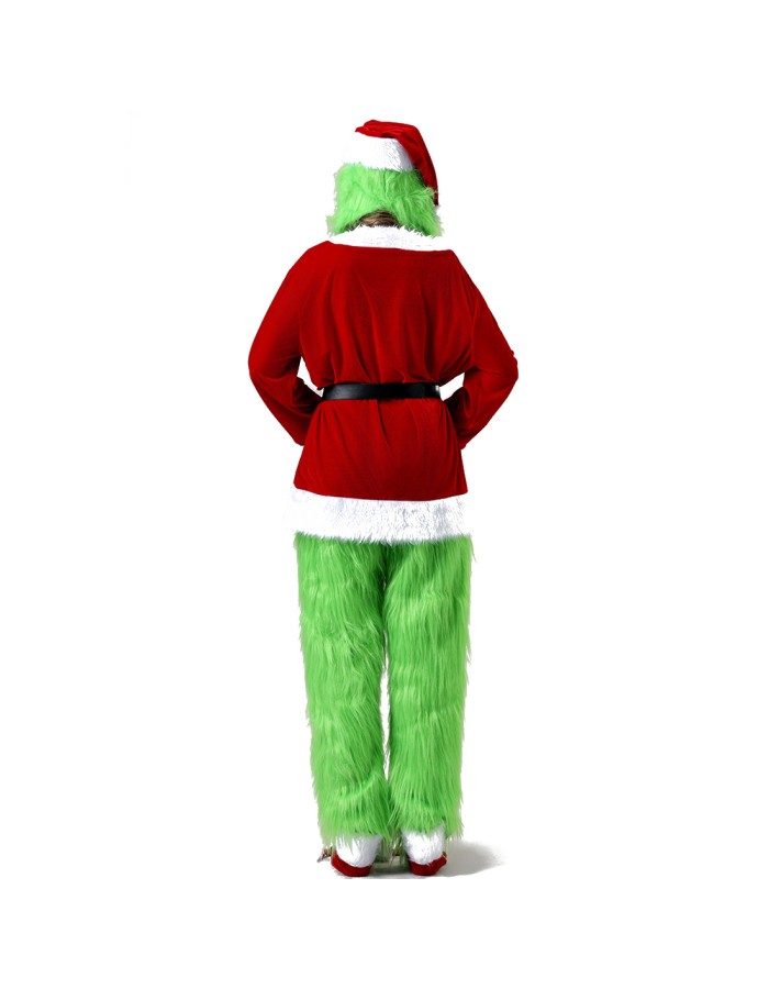 Christmas cosplay Haired Monster costume mask movie Christmas Green Doll costume cosplay YM9133
