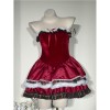 Lolita sexy corset Christmas cosplay New Year's suit Snowman Dress for Christmas DL2067