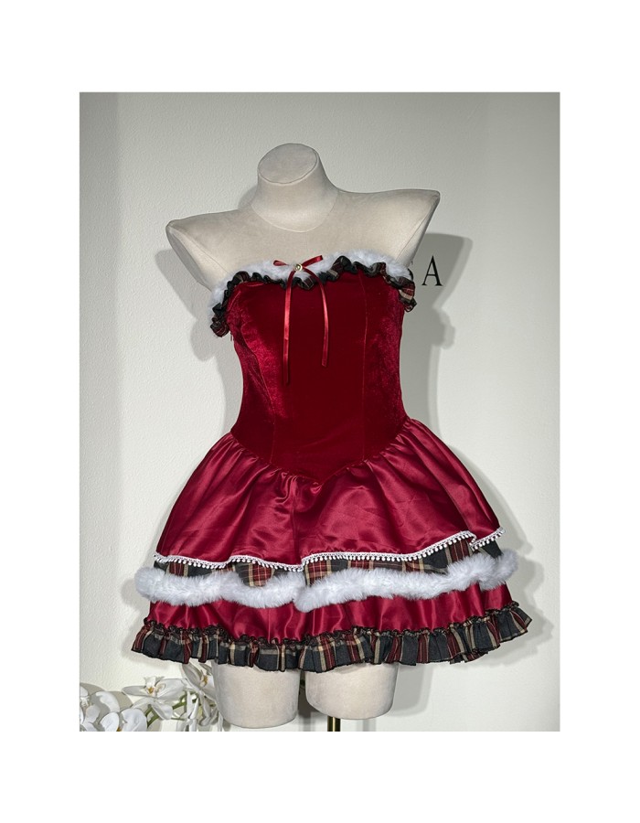 Lolita sexy corset Christmas cosplay New Year's suit Snowman Dress for Christmas DL2067