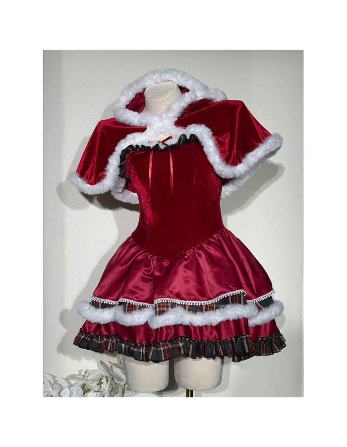 Lolita sexy corset Christmas cosplay New Year's suit Snowman Dress for Christmas DL2067