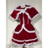 New red Christmas dress for Halloween velvet sexy cosplay as a bunny girl, New Year's battle dress DL2068
