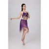 Sequined Halter Top Belly Dance Costume Halter Chest Wrap Tassel Dance Costume Cosplay W21