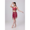 Sequined Halter Top Belly Dance Costume Halter Chest Wrap Tassel Dance Costume Cosplay W21