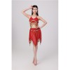 Sequined Halter Top Belly Dance Costume Halter Chest Wrap Tassel Dance Costume Cosplay W21