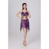 Sequined Halter Top Belly Dance Costume Halter Chest Wrap Tassel Dance Costume Cosplay W21