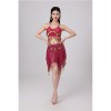 Sequined Halter Top Belly Dance Costume Halter Chest Wrap Tassel Dance Costume Cosplay W21