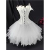 Jacquard Tight Fitting Corset Slimming Swan Costume Sexy Black White Angel Busier Sets 2419