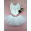 Swan Half Length Corset Puffy Skirt Lace Jacquard Slimming Corset For Performance Suit 2526