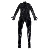 Wet Look PVC Catsuit Shiny PU Leather Bodystocking Zipper Open Crotch Bodysuit Tights Jumpsuit Clubwear Leotard XX6852