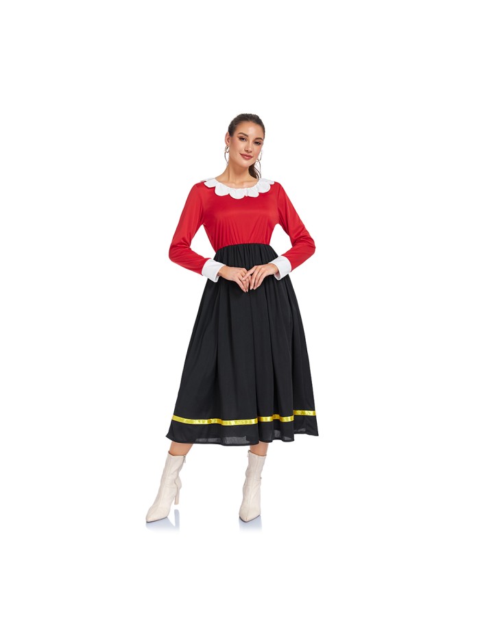 Adult Women Carnival Fancy Party Dress Costumes Cartoon Sailor Cosplay Costume Top Skirt Plus Size Women Fancy Uniform Skirts DL2086