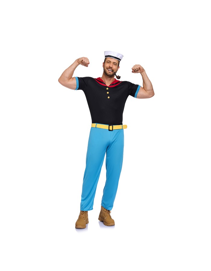 Navy Army Uniform Sailor Spring Clothes Men Suit Shirt And Pant Clothes Cosplay Funny Man Shirts Clothing Short Sleveed Tops DL2085