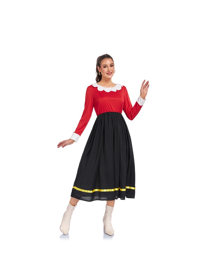 Adult Women Carnival Fancy Party Dress Costumes Cartoon Sailor Cosplay Costume Top Skirt Plus Size Women Fancy Uniform Skirts DL2086