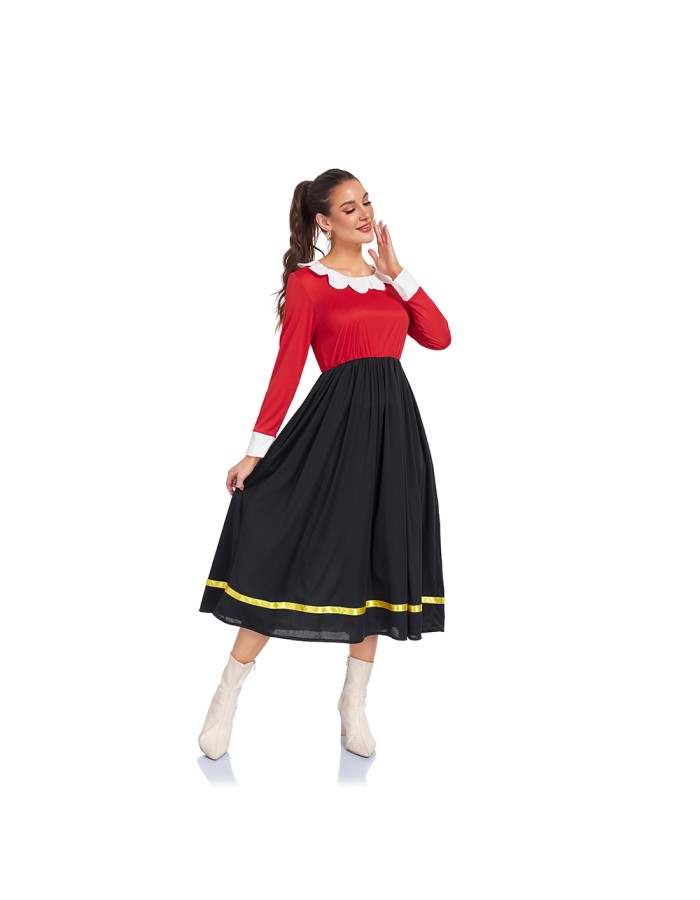 Adult Women Carnival Fancy Party Dress Costumes Cartoon Sailor Cosplay Costume Top Skirt Plus Size Women Fancy Uniform Skirts DL2086