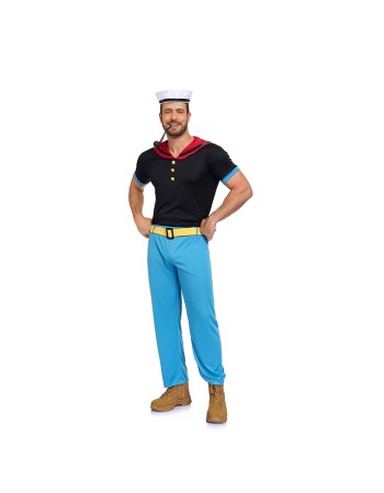 Navy Army Uniform Sailor Spring Clothes Men Suit Shirt And Pant Clothes Cosplay Funny Man Shirts Clothing Short Sleveed Tops DL2085