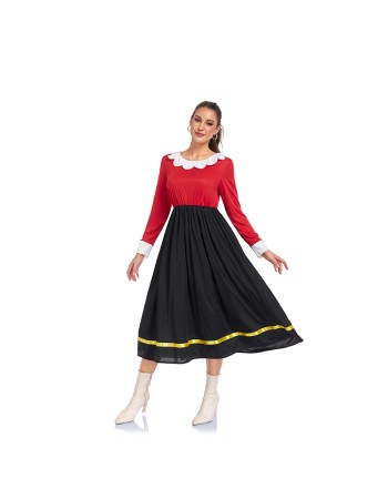 Adult Women Carnival Fancy Party Dress Costumes Cartoon Sailor Cosplay Costume Top Skirt Plus Size Women Fancy Uniform Skirts DL2086
