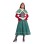 Santa Claus New Year's Party Women's Role-Playing Red and Green Dress and Cape Suit Queen Carnival Stage Performance Gown DL2083