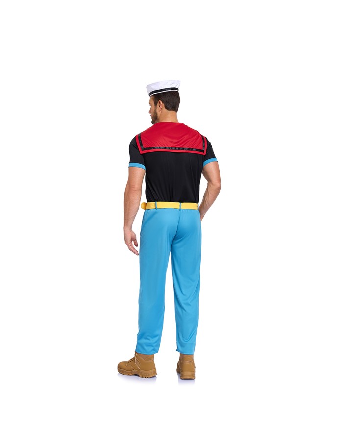 Navy Army Uniform Sailor Spring Clothes Men Suit Shirt And Pant Clothes Cosplay Funny Man Shirts Clothing Short Sleveed Tops DL2085