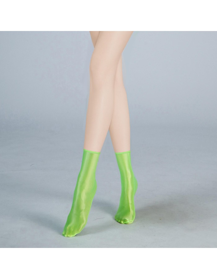 Satin Shiny Oil Glossy Short Socks Sexy High Elastic Adult Mini Socks Cute Clothing Outfits Many Colors XX9116