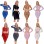 Smooth Shiny Skirt Oil Glossy Tube Micro Mini Skirt Elastic Bandage Tights Package Hip Dress With Top XX70095