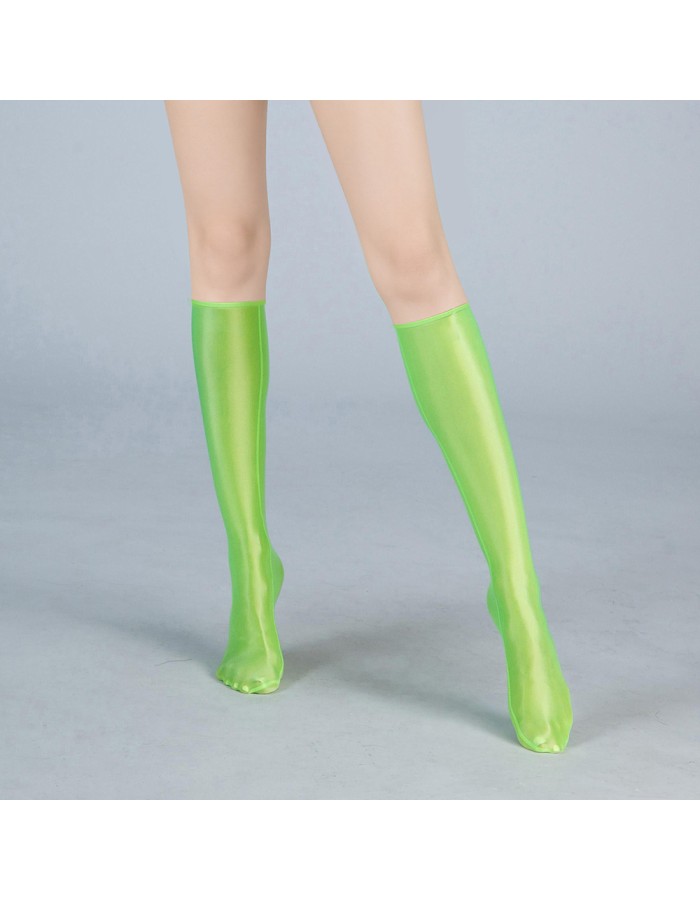 Women Elastic Smooth Thigh High Oil Glossy Long Garters Sexy Stockings XX9117