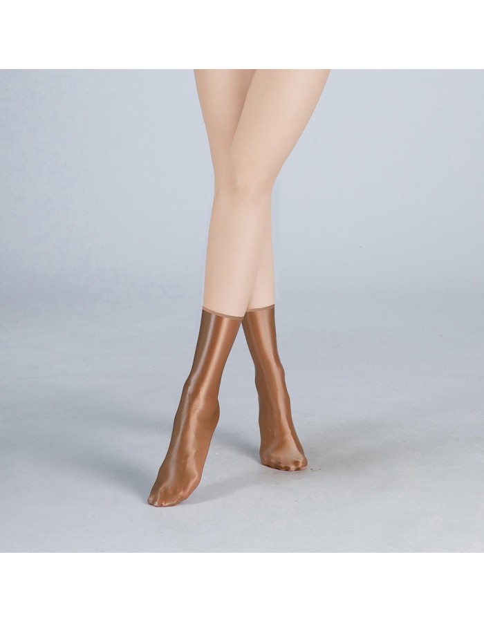 Women Elastic Smooth Thigh High Oil Glossy Long Garters Sexy Stockings XX9117