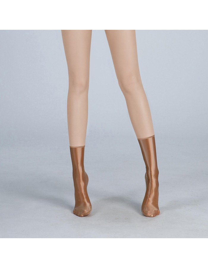 Women Elastic Smooth Thigh High Oil Glossy Long Garters Sexy Stockings XX9117