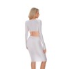 Smooth Shiny Skirt Oil Glossy Tube Micro Mini Skirt Elastic Bandage Tights Package Hip Dress With Top XX70095