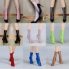 Women Elastic Smooth Thigh High Oil Glossy Long Garters Sexy Stockings XX9117