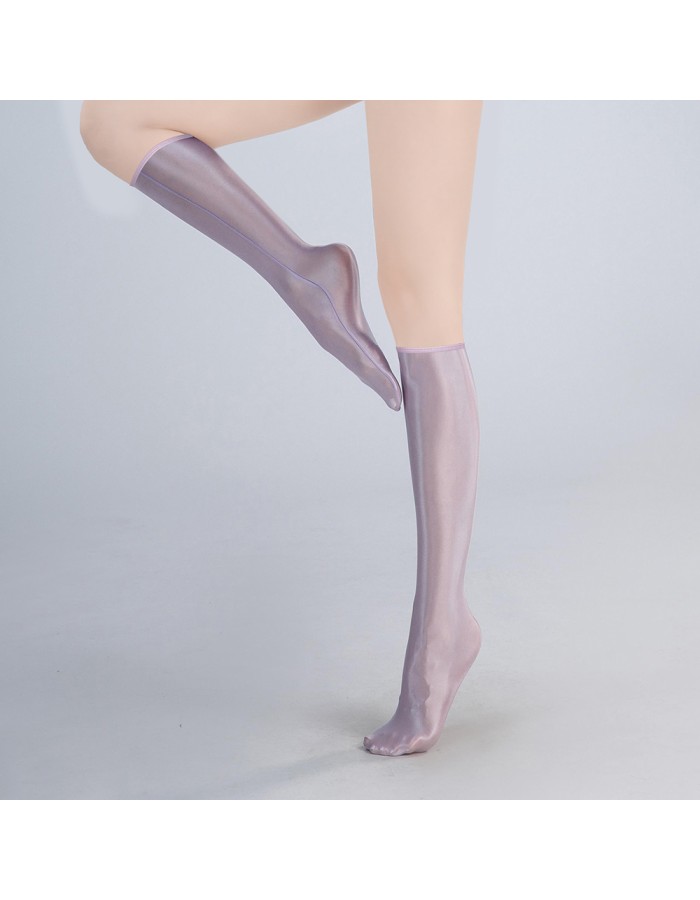 Women Elastic Smooth Thigh High Oil Glossy Long Garters Sexy Stockings XX9117