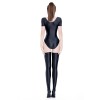 Sexy Stain Smooth High Cut Bodysuit Oil Glossy Shiny Elastic Dance Maid Tights Yoga Shapping Leotard One Pieces T-shirt XX70062
