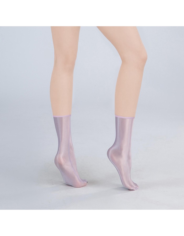 Women Elastic Smooth Thigh High Oil Glossy Long Garters Sexy Stockings XX9117