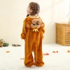 Kids Jumpsuit Cute Cartoon Animal Shaped Outfits Children Winter Thicked Outfits Warm Flannel One-piece Pajamas XB12