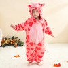 Kids Jumpsuit Cute Cartoon Animal Shaped Outfits Children Winter Thicked Outfits Warm Flannel One-piece Pajamas XB12