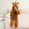 Kids Jumpsuit Cute Cartoon Animal Shaped Outfits Children Winter Thicked Outfits Warm Flannel One-piece Pajamas XB12