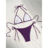 Wrap Around Halter Metallic Satin Bikini Women Swimwear Female Swimsuit Two-pieces Bikini Set Brazilian Bathing Suit Swim Lady FF1291PU