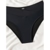 Sexy Metal Buckle One Shoulder Bikini Set Push up Cross High Waist Swimsuit Summer Bathing Suit Two Piece Swimwear CC600BK