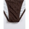 Coffee Bikini Set Halter Push Up Bra High Waist Swimsuit Brazilian Beach Bathing Suit Holiday Swimwear CC621BR