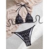 Swimsuit For Women Push Up Bikinis Sexy Micro Swimwear Female Bikini Set Brazilian Biquini Print Bathing Suit Summer Beachwear CC618BK