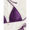 Wrap Around Halter Metallic Satin Bikini Women Swimwear Female Swimsuit Two-pieces Bikini Set Brazilian Bathing Suit Swim Lady FF1291PU