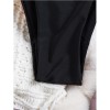 Sexy Black Holloe Out 3D Flower Bikini Set 2026 Swimwear Women Patchwork Halter Push up Drawstring Side High Waist Swimsuit FF1282-BK