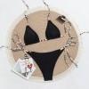 Sexy Micro Bikini Swimsuit Push-Up Adjustable Swimwear Summer Beach Bathing Suit Beachwear Bikinis Set CC607BK