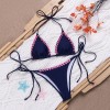 Bikini Set Adjustable Triangle Top & Side Tie Minimalist Swimsuit Women with Layered Pendant Beach FF1293-NA