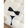 Sexy Black White Patchwork Micro Mini Bikini 2026 Women Metal Shell Ornament Push Up Thong Swimsuit Beach Bathing Suit Swimwear FF1278BK