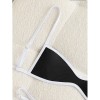 Sexy Black White Patchwork Micro Mini Bikini 2026 Women Metal Shell Ornament Push Up Thong Swimsuit Beach Bathing Suit Swimwear FF1278BK