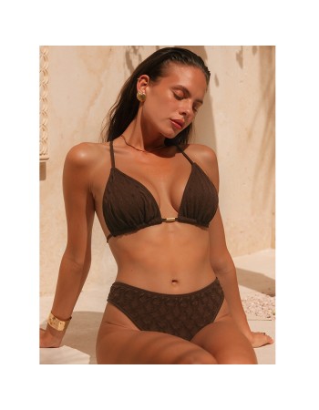 Coffee Bikini Set Halter Push Up Bra High Waist Swimsuit Brazilian Beach Bathing Suit Holiday Swimwear CC621BR