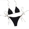 Sexy Micro Bikini Swimsuit Push-Up Adjustable Swimwear Summer Beach Bathing Suit Beachwear Bikinis Set CC607BK