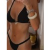 Sexy New Bikini Triangle Strap Shell Pendant Sexy Bikini Two-Piece Swimsuit for Women JY1052