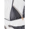 Dot Print Bikini Set Retro High Waisted Swimsuit Women Adjustable String Tie Two Piece Bathing Suit for Beach JY1051